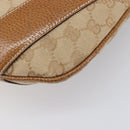LOUIS VUITTON GG Canvas Shoulder Bag Beige Silver 124357 LV Auth 207700A-14