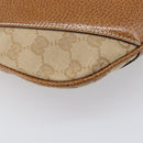 LOUIS VUITTON GG Canvas Shoulder Bag Beige Silver 124357 LV Auth 207700A-15