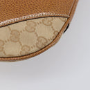 LOUIS VUITTON GG Canvas Shoulder Bag Beige Silver 124357 LV Auth 207700A-17