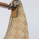 LOUIS VUITTON GG Canvas Shoulder Bag Beige Silver 124357 LV Auth 207700A-10