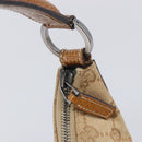 LOUIS VUITTON GG Canvas Shoulder Bag Beige Silver 124357 LV Auth 207700A-18
