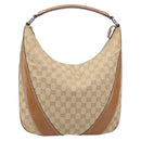LOUIS VUITTON GG Canvas Shoulder Bag Beige Silver 124357 LV Auth 207700A-13