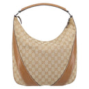 LOUIS VUITTON GG Canvas Shoulder Bag Beige Silver 124357 LV Auth 207700A-2