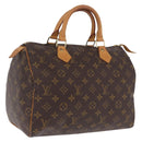 LOUIS VUITTON Monogram Speedy 30 Hand Bag M41526 LV Auth 207701A-1