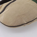 GUCCI Interlocking G Shoulder Bag Canvas Beige Silver 114871 Auth 207703-12