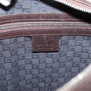 GUCCI Interlocking G Shoulder Bag Canvas Beige Silver 114871 Auth 207703-16