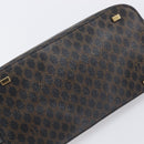 CELINE Macadam Hand Bag PVC Black Gold Tone Auth 207706-19