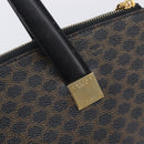 CELINE Macadam Hand Bag PVC Black Gold Tone Auth 207706-20