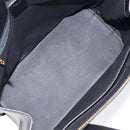 CELINE Macadam Hand Bag PVC Black Gold Tone Auth 207706-11