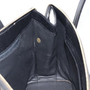 CELINE Macadam Hand Bag PVC Black Gold Tone Auth 207706-24