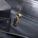 CELINE Macadam Hand Bag PVC Black Gold Tone Auth 207706-26