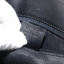 CELINE Macadam Hand Bag PVC Black Gold Tone Auth 207706-12