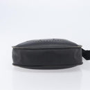 HERMES Evelyn PM Shoulder Bag Leather Black Silver Auth 207708-12