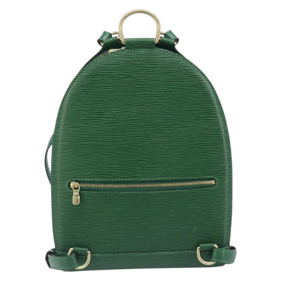 LOUIS VUITTON Epi Mabillon Backpack Green M52234 LV Auth 207709