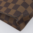 LOUIS VUITTON Damier Ebene Poche Toilette 26 Pouch N47543 LV Auth 207711-16