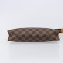 LOUIS VUITTON Damier Ebene Poche Toilette 26 Pouch N47543 LV Auth 207711-6