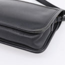 Coach Clutch Bag Leather Black Gold Tone Auth 207714-15