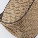 Christian Dior Trotter Canvas Hand Bag Brown Silver Auth 207724V-13