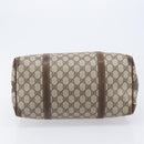 GUCCI GG Supreme Boston Bag PVC Beige Gold Tone 25 02 2112 Auth 207725-10