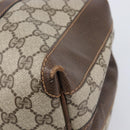 GUCCI GG Supreme Boston Bag PVC Beige Gold Tone 25 02 2112 Auth 207725-13