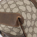 GUCCI GG Supreme Boston Bag PVC Beige Gold Tone 25 02 2112 Auth 207725-14