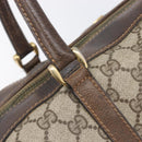 GUCCI GG Supreme Boston Bag PVC Beige Gold Tone 25 02 2112 Auth 207725-15
