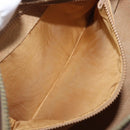 GUCCI GG Supreme Boston Bag PVC Beige Gold Tone 25 02 2112 Auth 207725-23