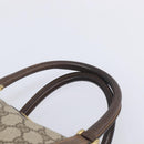 GUCCI GG Supreme Boston Bag PVC Beige Gold Tone 25 02 2112 Auth 207725-9