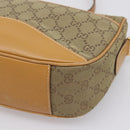 GUCCI GG Canvas Shoulder Bag Beige Gold Tone 007 290 4 0209 0 Auth 207728-10