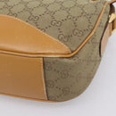 GUCCI GG Canvas Shoulder Bag Beige Gold Tone 007 290 4 0209 0 Auth 207728-12