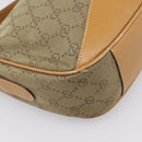 GUCCI GG Canvas Shoulder Bag Beige Gold Tone 007 290 4 0209 0 Auth 207728-13