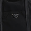 PRADA Hand Bag Nylon 2way Black Silver Auth 207729A-20