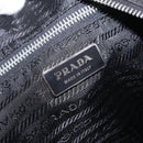 PRADA Hand Bag Nylon 2way Black Silver Auth 207729A-21