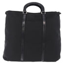 PRADA Hand Bag Nylon 2way Black Silver Auth 207729A-3
