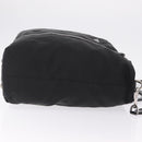 PRADA Hand Bag Nylon 2way Black Silver Auth 207729A-4