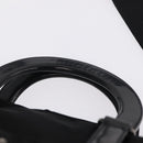PRADA Hand Bag Nylon 2way Black Silver Auth 207729A-8