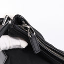 GUCCI Shoulder Bag Canvas Black Silver 001 3766 Auth 207730A-10
