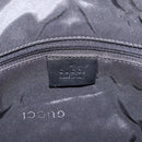 GUCCI Shoulder Bag Canvas Black Silver 001 3766 Auth 207730A-18