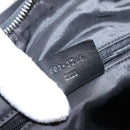 GUCCI Shoulder Bag Canvas Black Silver 001 3766 Auth 207730A-12