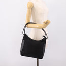 GUCCI Shoulder Bag Canvas Black Silver 001 3766 Auth 207730A-23