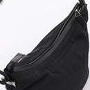 GUCCI Shoulder Bag Canvas Black Silver 001 3766 Auth 207730A-6