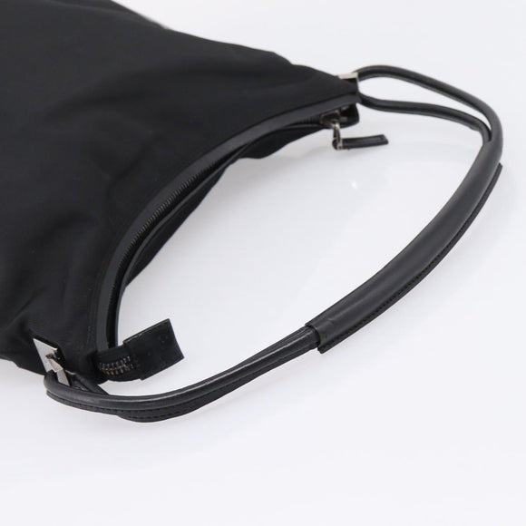 GUCCI Shoulder Bag Canvas Black Silver 001 3766 Auth 207730A