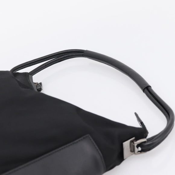 GUCCI Shoulder Bag Canvas Black Silver 001 3766 Auth 207730A