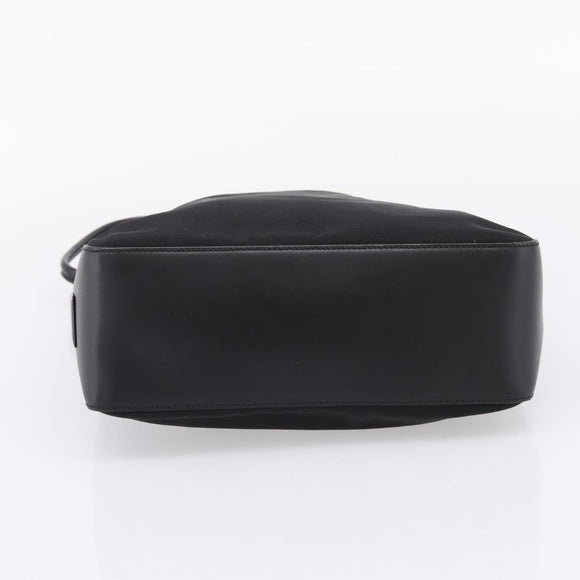 GUCCI Shoulder Bag Canvas Black Silver 001 3766 Auth 207730A