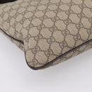 GUCCI GG Supreme Shoulder Bag PVC Beige Gold Tone 201446 Auth 207731A-17
