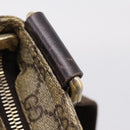 GUCCI GG Supreme Shoulder Bag PVC Beige Gold Tone 201446 Auth 207731A-9