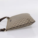 GUCCI GG Supreme Shoulder Bag PVC Beige Gold Tone 201446 Auth 207731A-3