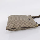 GUCCI GG Supreme Shoulder Bag PVC Beige Gold Tone 201446 Auth 207731A-4