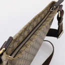 GUCCI GG Supreme Shoulder Bag PVC Beige Gold Tone 201446 Auth 207731A-6