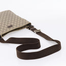 GUCCI GG Supreme Shoulder Bag PVC Beige Gold Tone 201446 Auth 207731A-7